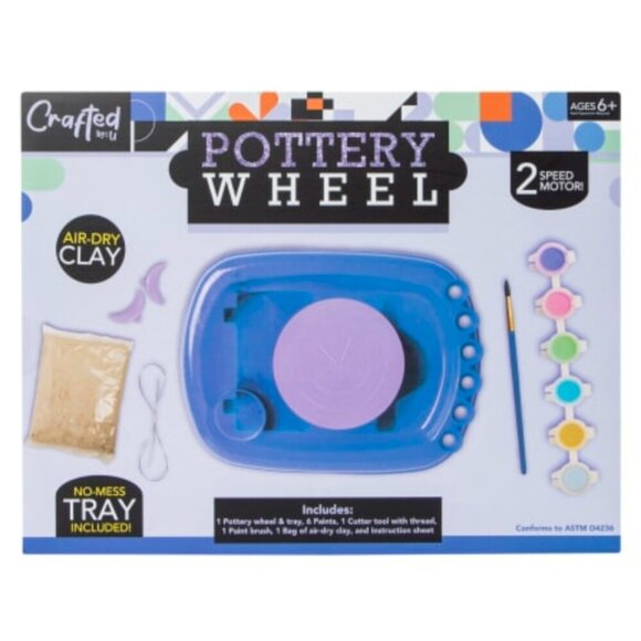 Pottery Wheel Kit - New In Box - Activity Craft Rainy Day Art Creative Kids Gift - Picture 5 of 6